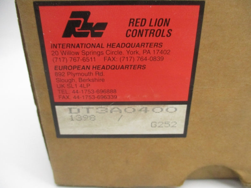 RED LION CONTROLS DT3A0400 115VAC NSMP