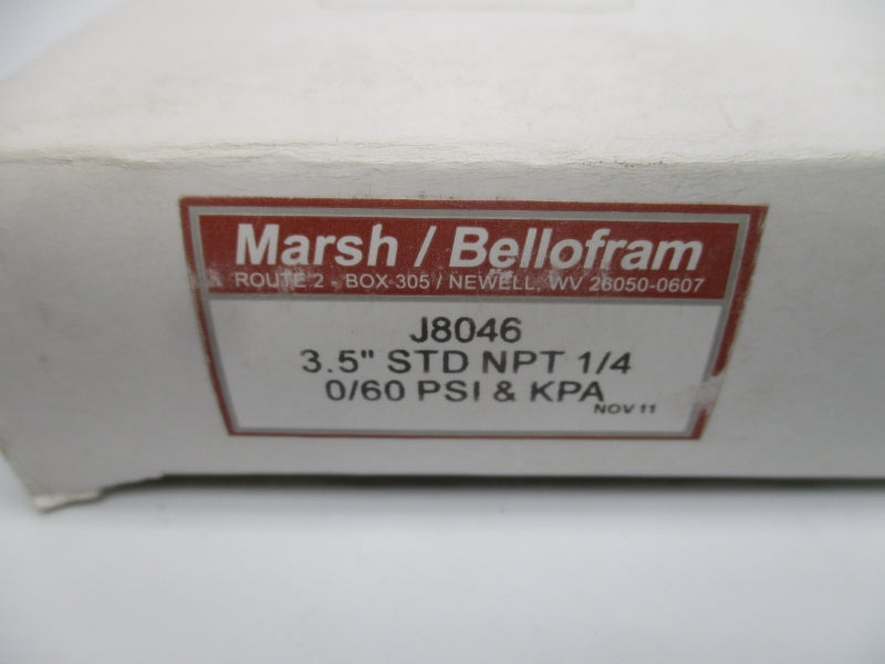 MARSH J8046 0-60PSI NSMP