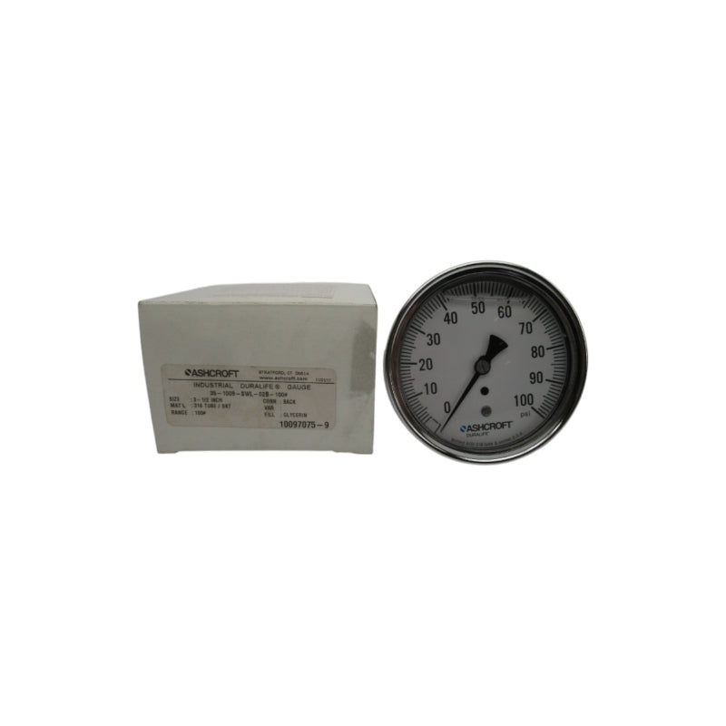 ASHCROFT 35-1009-SWL-02B-100# 0-100PSI NSMP