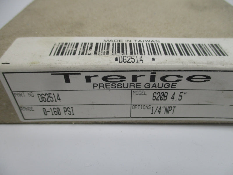 TRERICE D62514 620B4.5" 0-160PSI NSMP