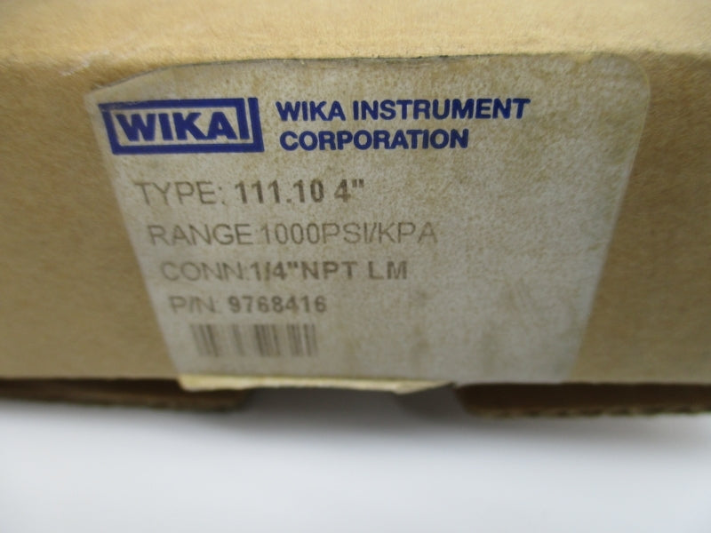 WIKA 9768416 111.104" 0-1000PSI NSMP