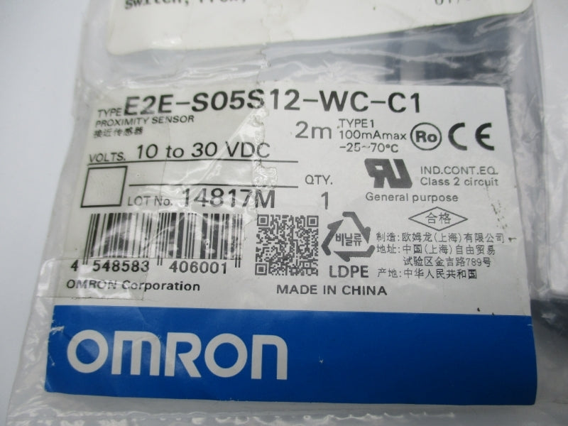 OMRON E2E-S05S12-WC-C1 10-30VDC 2M NSMP