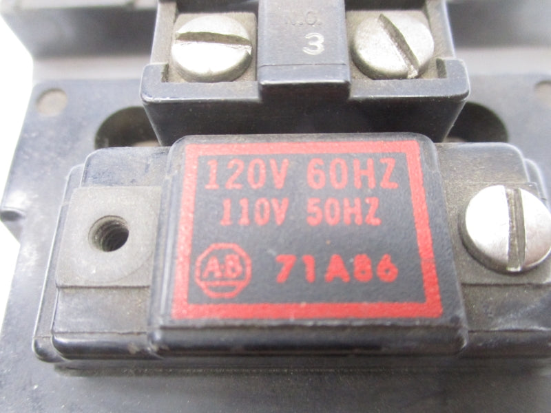 ALLEN BRADLEY 702BOD93 SER. K 110/120V 27A UNMP