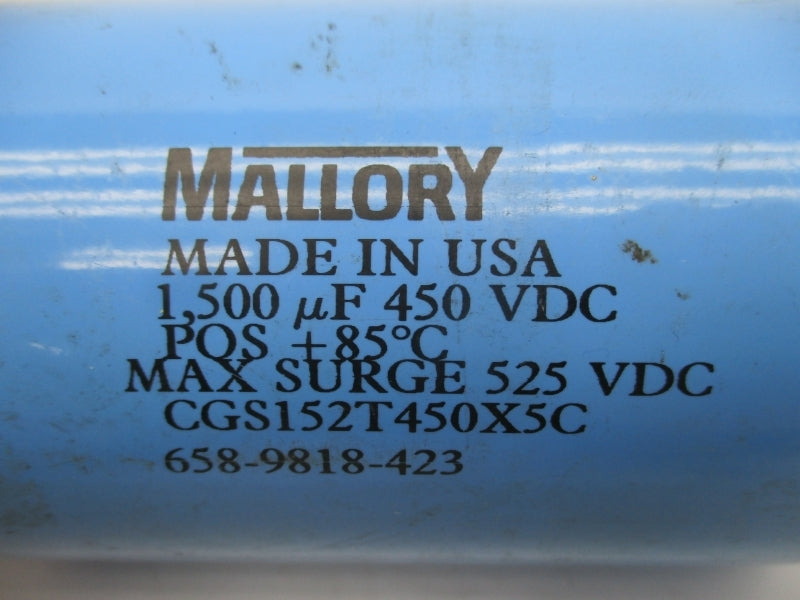 MALLORY CGS152T450X5C 450VDC UNMP