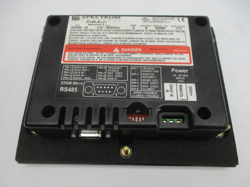 SPECTRUM 7630466-03 2707-M485P3SC SER. A REV. B NSNP