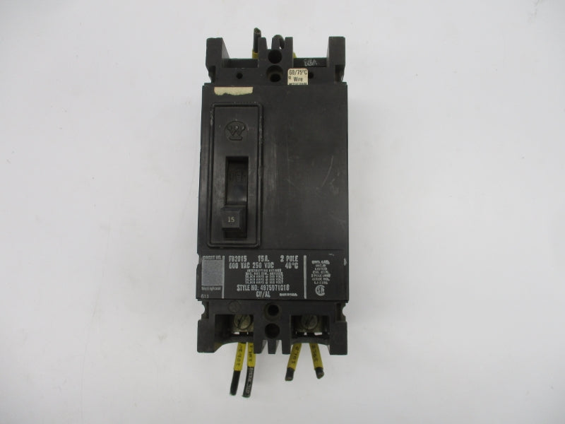 WESTINGHOUSE 4975D71G18 600VAC 15A UNMP