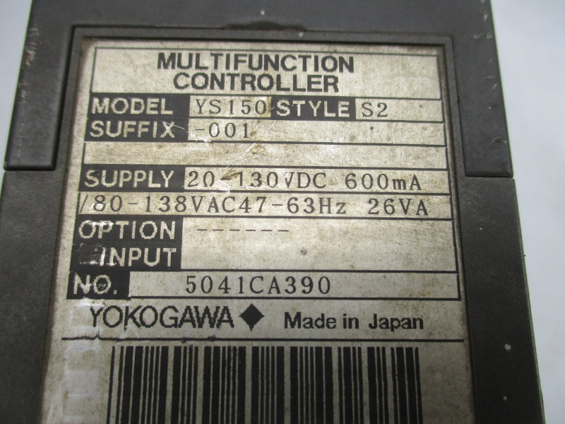 YOKOGAWA YS150-001 20-130VDC UNMP