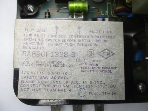 HONEYWELL RA890F1338 120V (AS PICTURED) UNMP