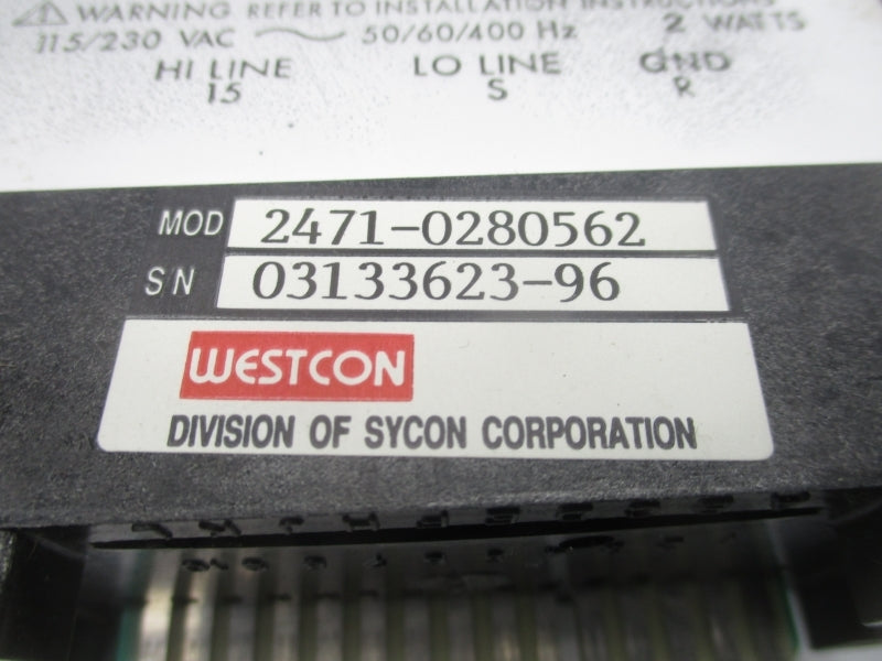 WESTCON 2471-0280562 115/230VAC UNMP