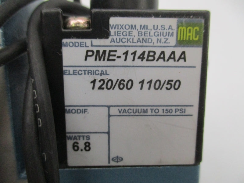 MAC 914B-PM-114BA 110/120V 25-150PSI NSNP
