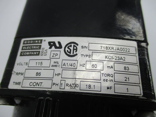 BODINE ELECTRIC KCI-23A2 115V UNMP