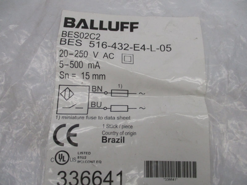 BALLUFF BES02C2 BES516-432-E4-L-05 20-250V NSMP