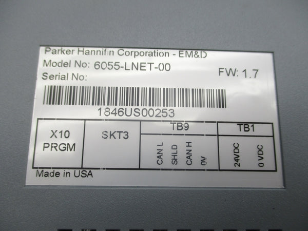 PARKER 6055-LNET-00 F/W 1.7 24VDC NSMP