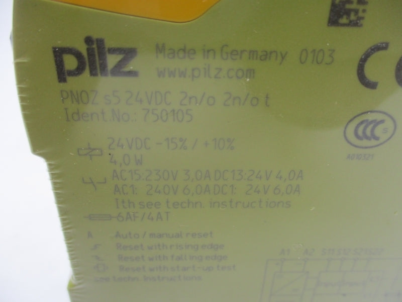 PILZ PN0Z S5 24VDC 2N/O 2N/OT 750105 24VDC NSNP
