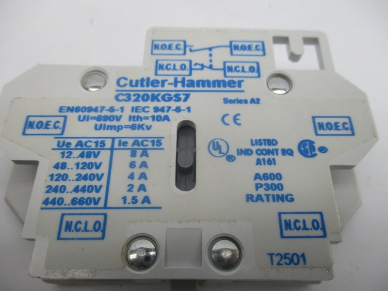 CUTLER HAMMER C320KGS7 SER. A2 440-660V 1.5A NSMP