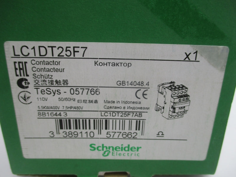 SCHNEIDER ELECTRIC LC1DT25F7 110V NSMP