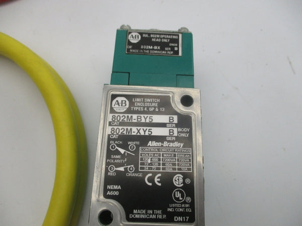 ALLEN BRADLEY 802M-BY5 SER. B 120-600VAC 60A (BR/WH) NSMP