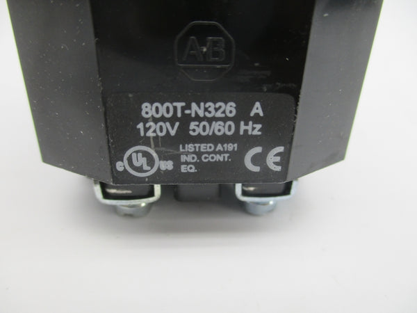 ALLEN BRADLEY 800H-16HRR2KB6AX SER. F 120V NSMP