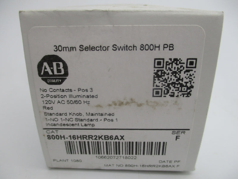 INDUSTRIAL SPARE PART 800H-16HRR2KB6AX SER. F 120V NSMP