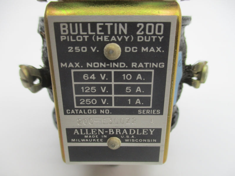 ALLEN BRADLEY 200-E300Z2 SER. A 250VDC NSNP