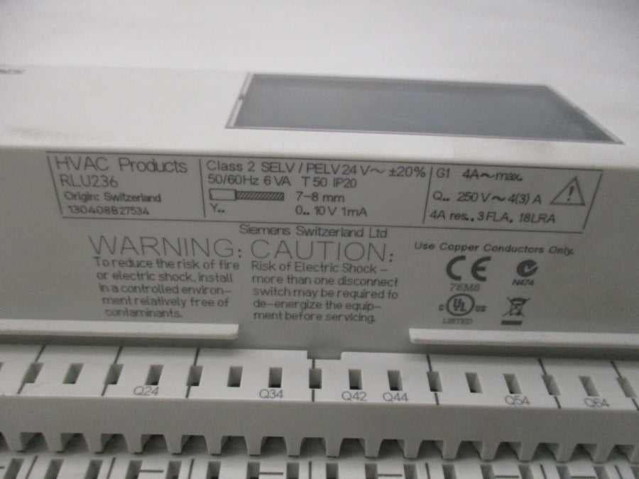 SIEMENS RLU236 250V 4A (AS PICTURED) NSMP