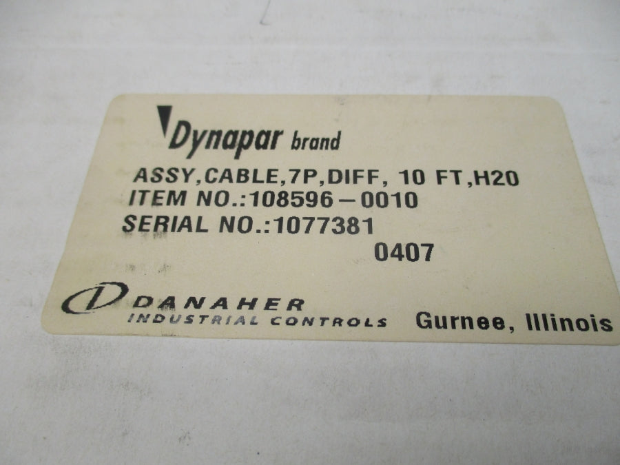 DYNAPAR 108596-0010 10FT NSMP