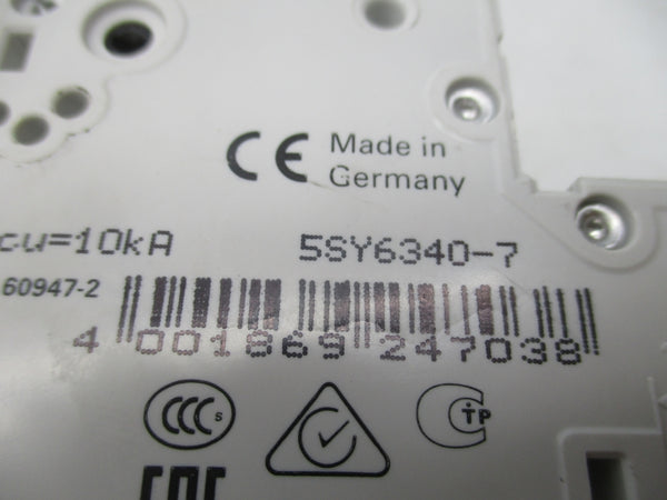 SIEMENS 5SY6340-7 400V 40A NSNP