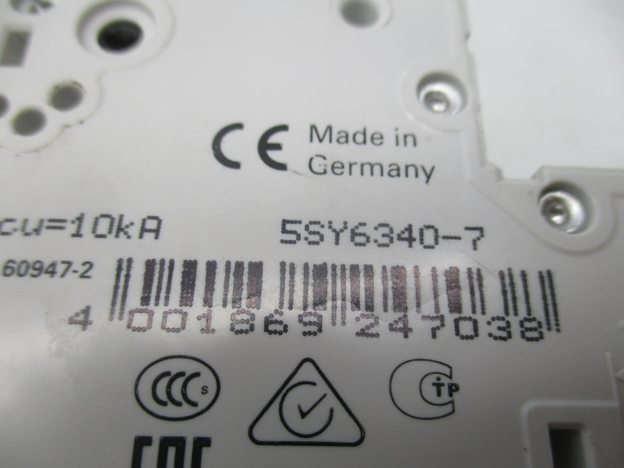 SIEMENS 5SY6340-7 400V 40A NSNP