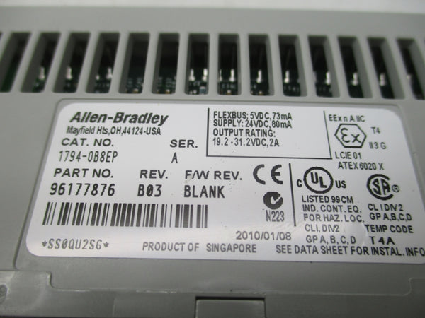 ALLEN BRADLEY 1794-OB8EP SER. A 24VDC REV. B03  NSNP
