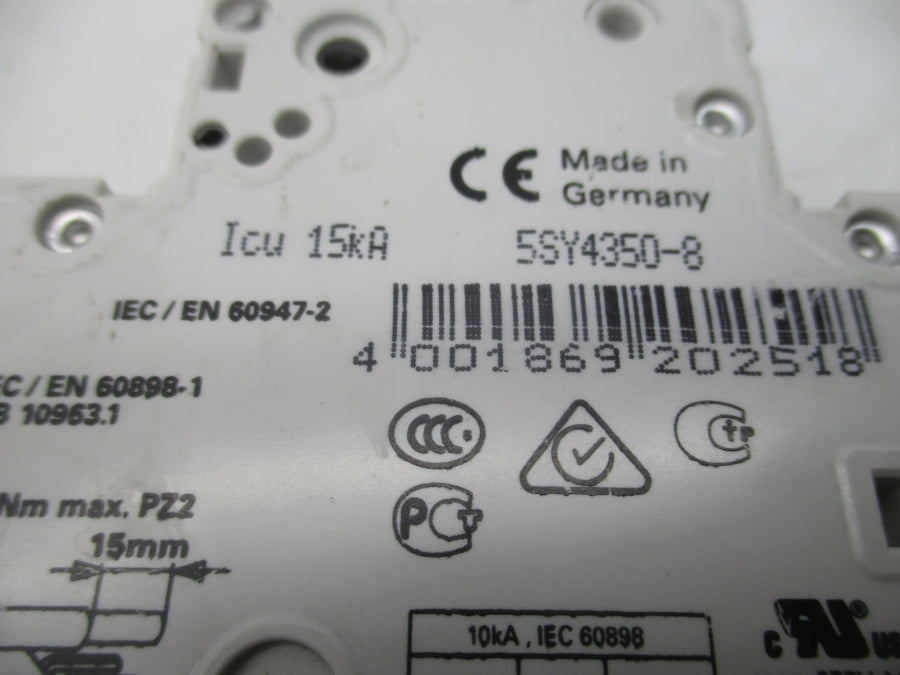 SIEMENS 5SY4350-8 400V 50A NSNP