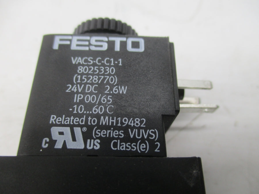 FESTO VUVS-L20-P53C-MD-G18-F7 24VDC 36-145PSI NSNP