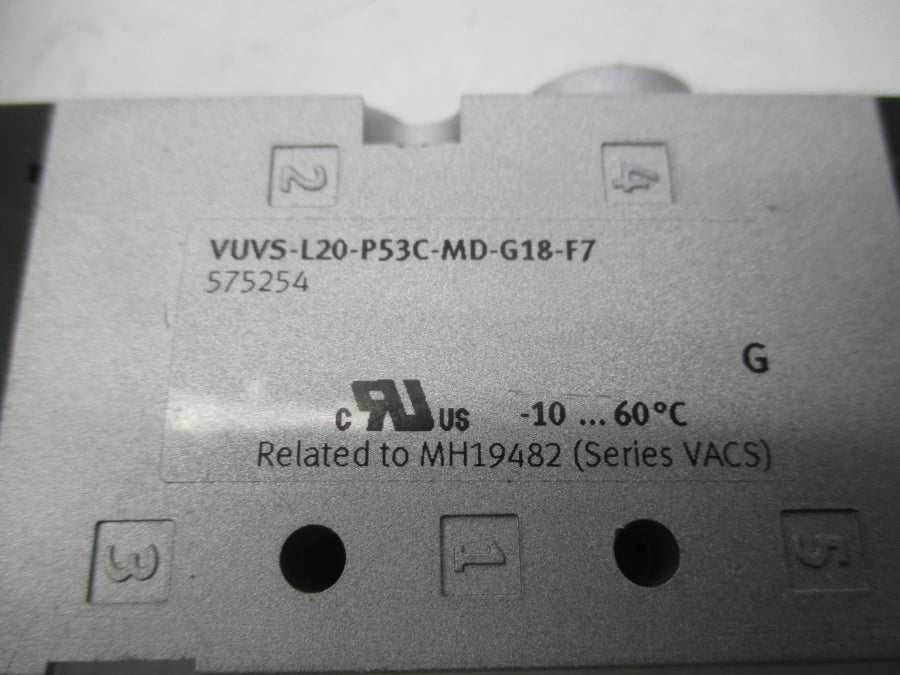 FESTO VUVS-L20-P53C-MD-G18-F7 24VDC 36-145PSI NSNP