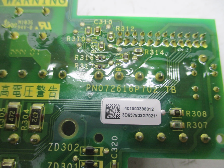 CIRCUIT BOARD PN072616P702 TB UNMP