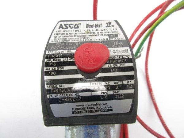 ASCO EF8262G2 110/120V 180PSI 1/8" NSNP