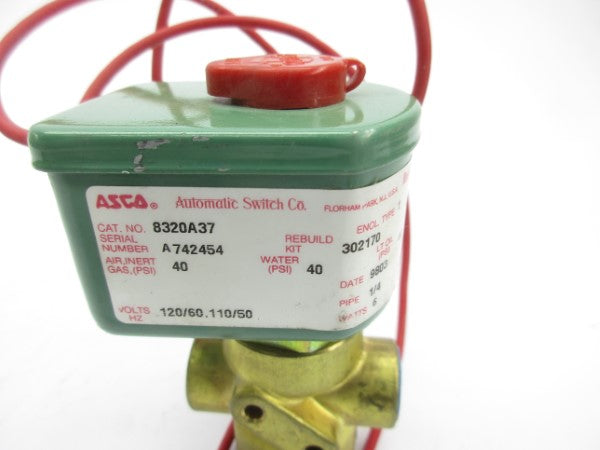 ASCO 8320A37 110/120V 40PSI 1/4" NSNP
