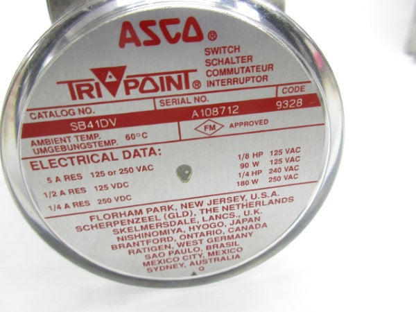 ASCO SB41DV 250VAC 5A NSMP
