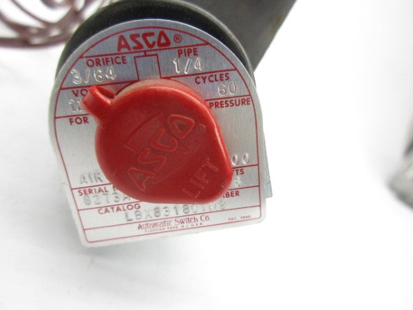 ASCO LBX8318C1MS 110/120V 1/4" NSNP