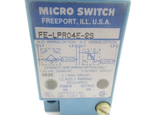 MICRO SWITCH FE-LPR04E-2S 120VAC 0.5A NSMP