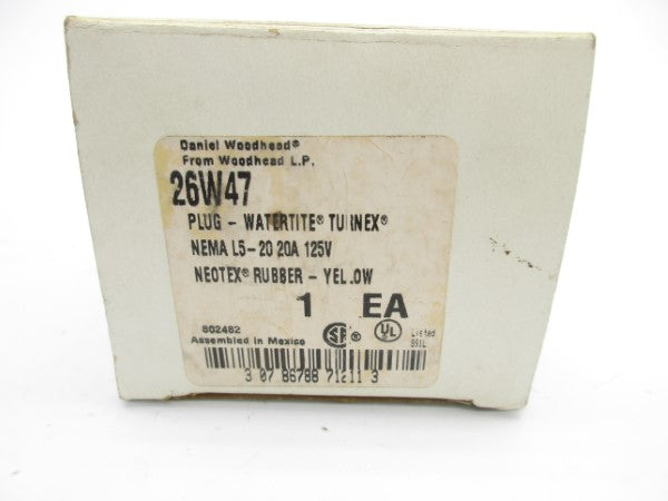 DANIEL WOODHEAD 26W47 125V 20A NSMP
