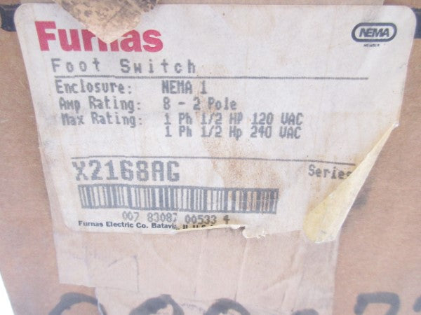 FURNAS X2168AG SER. A 24V0AC 8A NSMP