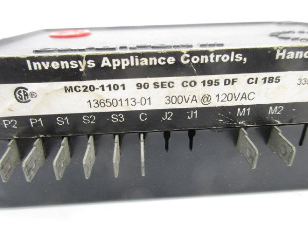INVENSYS MC20-1101 13650113-01 120VAC 90S UNMP