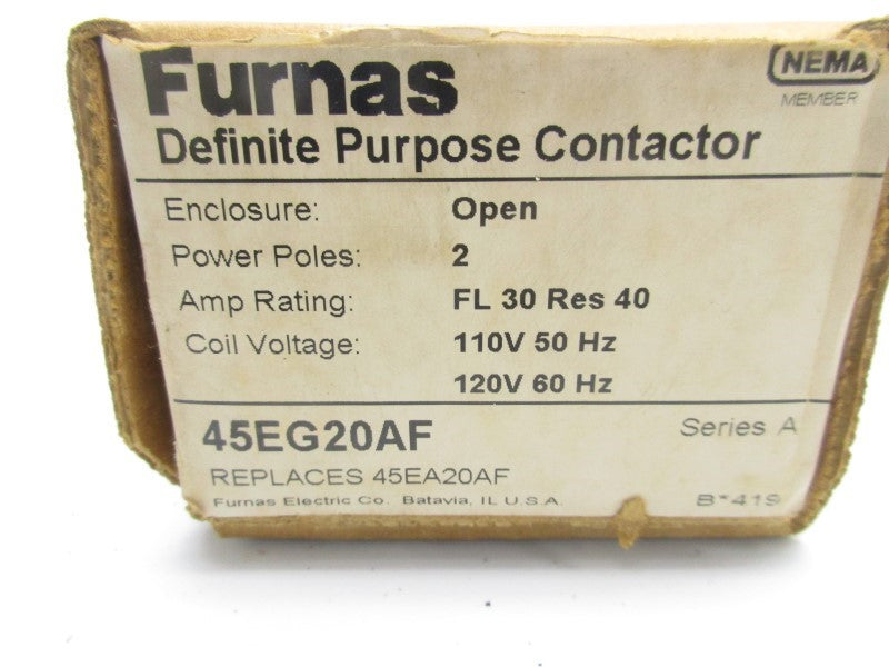FURNAS 45EG20AF SER. A 110/120V 40A NSMP