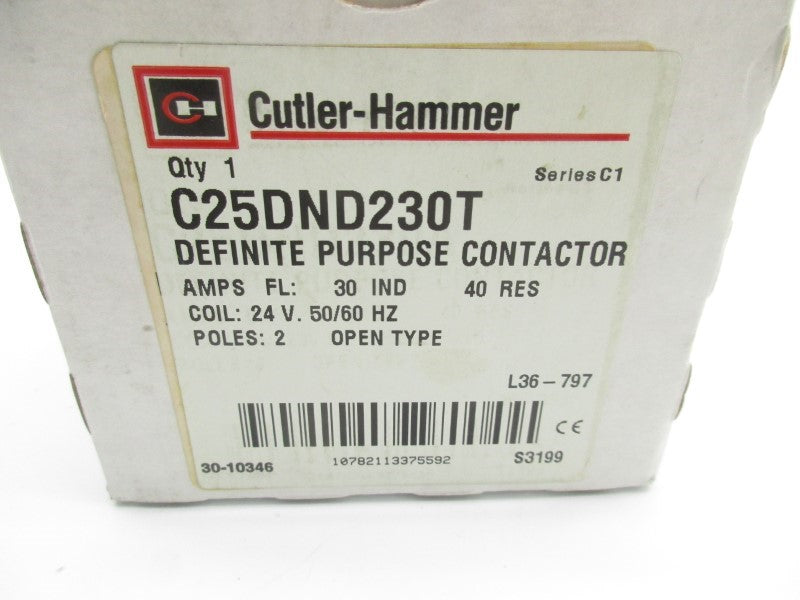 CUTLER HAMMER C25DND230T SER. C1 24V 40A NSMP