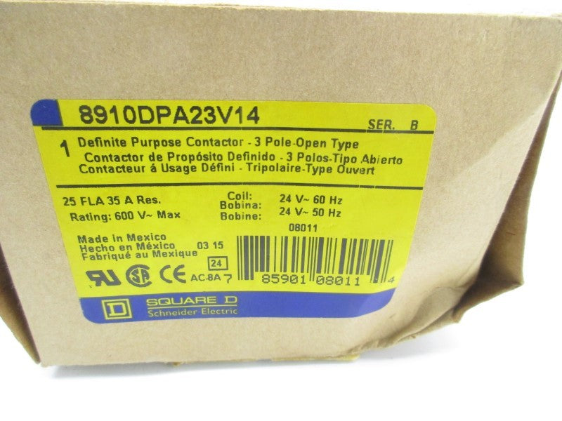 SQUARE D 8910DPA23V14 SER. B 24V 35A NSMP