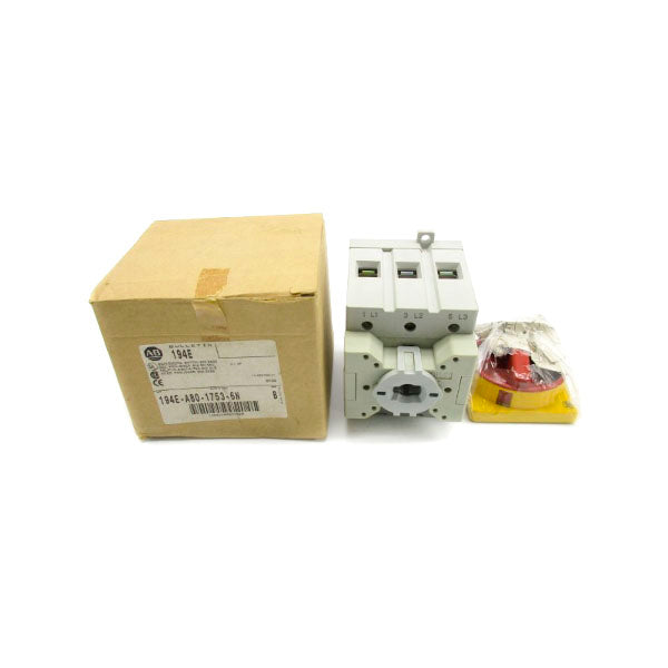 ALLEN BRADLEY 194E-A80-1753-6N SER. B 80A (BR/WH) NSMP