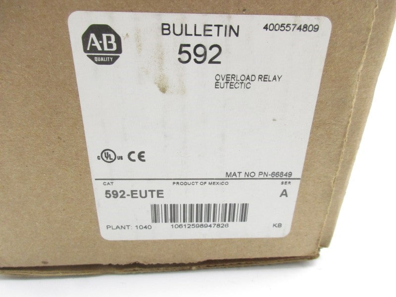 ALLEN BRADLEY 592-EUTE SER. A (BR/WH) NSMP