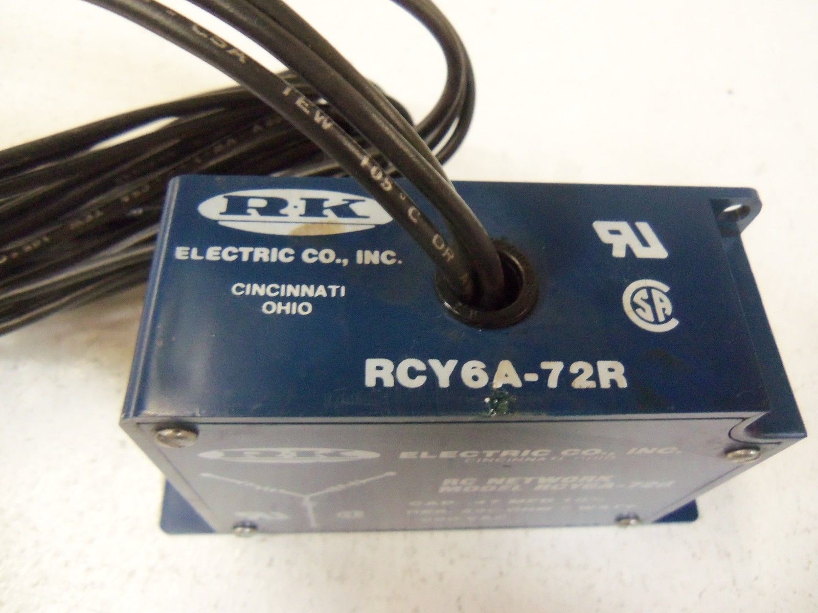R-K ELECTRIC RC NETWORK RCY6A-72R UNMP