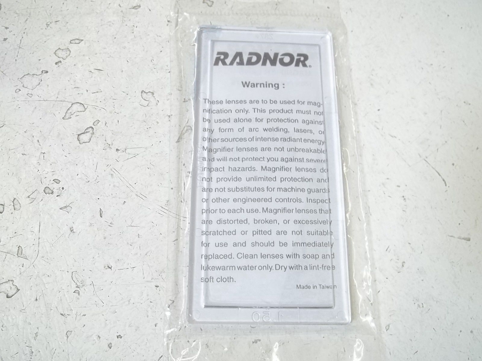 RADNOR 64005020 MAGNIFIER LENS 1.50 DIOPTER NSMP
