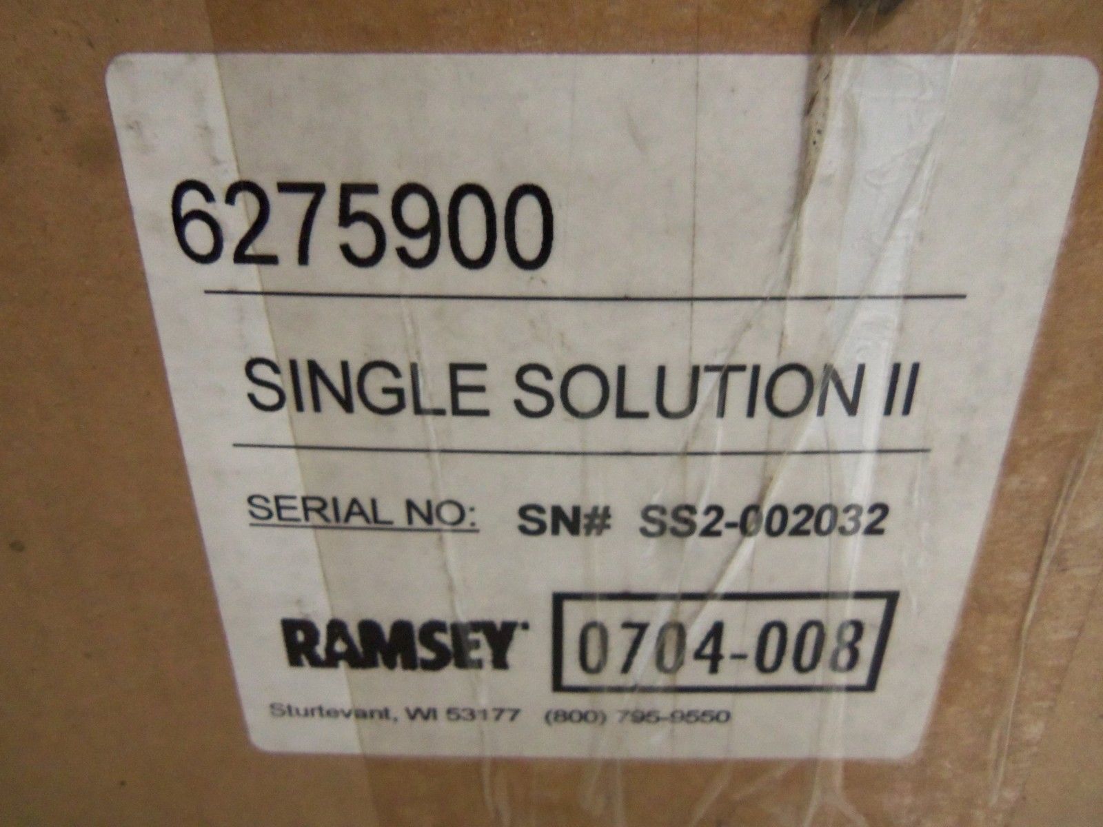 RAMSEY 6275900 DISPENSER SYSTEM NSMP