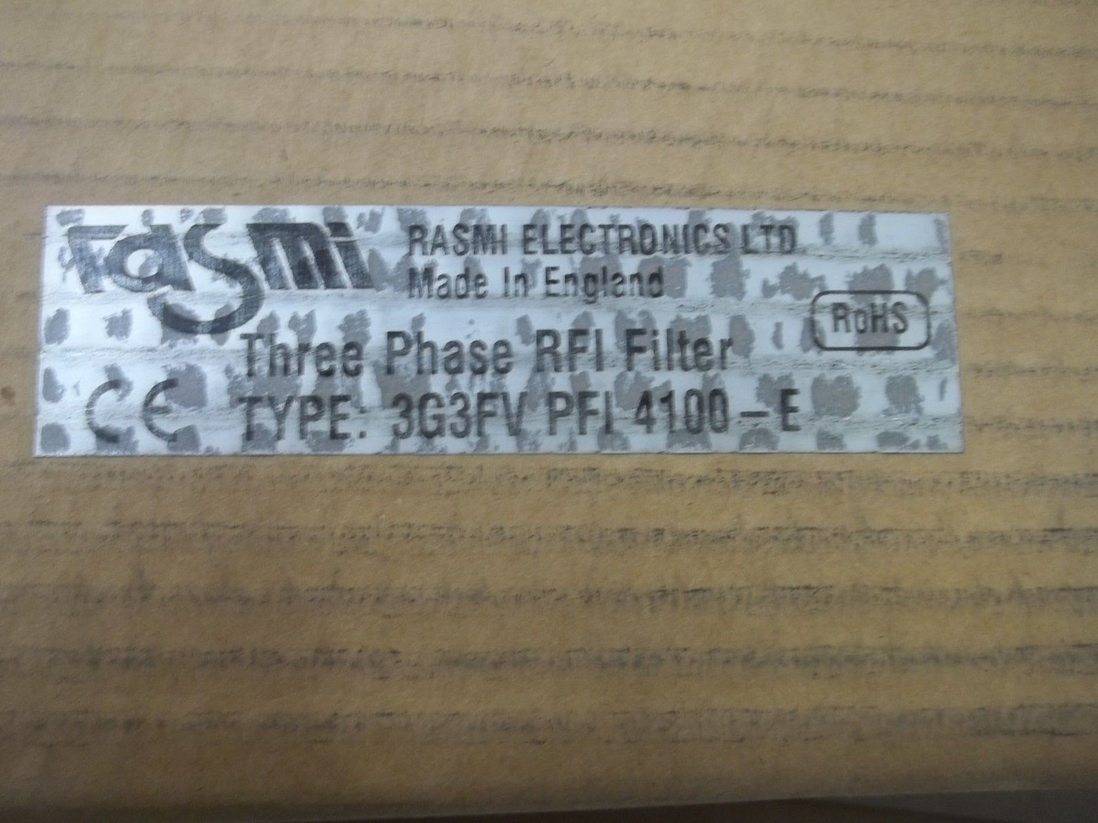 RASMI ELECTRONICS 3G3FVPF14100-E 3-PHASE RFI FILTER NSMP